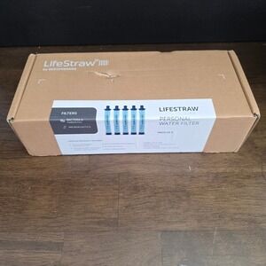LifeStraw Personal Water Filter 5 Pack Bacteria Parasites Microplastics Camping